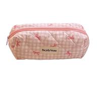 ZIUBMVDYC Astuccio per cancelleria, Astuccio in cotone poliestere con fiocco floreale multicolore di grande capacità