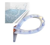 ZIUBMVDYC Barriera per Doccia, Paraspruzzi for Bagno in Silicone a Ventosa - Diga d'Acqua Pieghevole a 360° for Doccia, Cucina e Giardino(270cm(106in))