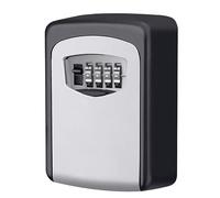 ZIUBMVDYC Cassaforte per chiavi da parete, Lockbox, scatola di sicurezza for riporre chiavi con combinazione a 4 cifre nascosta all'esterno, ideale for genitori anziani, scorta for la casa(Grey)