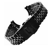 ZIUBMVDYC Cinturino per orologio in acciaio inox, Cinturini con estremità curve for cinturino 18mm 19mm 20mm 21mm 22mm 24mm 26mm 28mm 30mm Cinturino universale(Black,18mm)