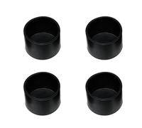 ZIUBMVDYC Confezione da 8 tappi rotondi in plastica, coprigambe for sedie ispessite, antiscivolo for pavimenti, in -Protezioni per gambe di sedie(Black,38 mm)