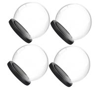 ZIUBMVDYC Cupola in vetro, 4 pezzi con base cloche a cupola for piante, display ricordo, globo, decorazione botanica, vaso floreale, decorazioni for, trasparente