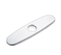 ZIUBMVDYC Decorazione di Copertura del Tubo, Accessori for Rubinetto da Cucina for lavabo Nero Copriforo Piastra di Copertura Lavandino del Bagno Rosetta di Montaggio inutilizzata(Round Silver)
