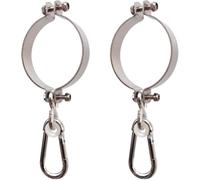 ZIUBMVDYC Ganci per amache Resistenti, 2 Set Gancio oscillante Anello di Sollevamento portante Barra Orizzontale Fibbia Accessori Tubo Tondo Fissaggio(66 72 mm)