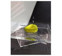 ZIUBMVDYC Lavandino acrilico da esposizione, Vetrina espositiva in acrilico trasparente for serbatoio d'acqua for fotografia di cosmetici e alimenti(40x40x20cm/15.7x15.7x7.8in)