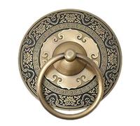 ZIUBMVDYC Maniglie ad anello vintage per cassetti, Battente for maniglia for porta con anello di trazione, bronzo verde, 11-24 cm(18cm)