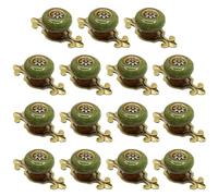ZIUBMVDYC Maniglie in ceramica per porte, 15 confezioni di pomelli decorativi for porte for mobili, maniglie for cassetti for porte in ceramica vintage(Green,Bronze Backplate)