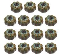 ZIUBMVDYC Maniglie in ceramica per porte, Set di 15, maniglie for armadietti da cucina vintage, pomelli for cassetti, pomelli for mobili in ceramica, maniglia a forma di zucca(Blue,Black Decoration)