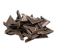 ZIUBMVDYC Protezioni angolari per Libri retrò, Paraspigoli in Metallo for Libri Scrapbooking Album Fotografici Multicolor Confezione da 20 pz(Bronze)