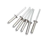ZIUBMVDYC Rivetti ciechi in Alluminio, 50pz Rivetti Pop Alluminio M2.4 M3.2 M4 M4.8 Testa Cieca a Cupola 6mm(M3.2-12mm)