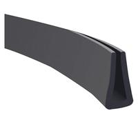 ZIUBMVDYC Striscia di Tenuta a U, 3,28 Piedi Bordo del Canale a U in Gomma con Fondo Piatto Nero, Protezione del Bordo in Gomma Adatta a progetti Fai da Te in lamiera, Auto, Porta(15mm x 10mm)