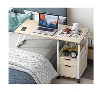 ZIUBMVDYC Tavolino a forma di C, Altezza regolabile 70-88 cm Scrivania mobile for laptop Tavolo servitore a 2 livelli CAB 95-100 x 40(C,(95 * 40cm))