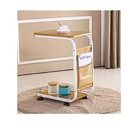 ZIUBMVDYC Tavolino a forma di C, Scrivania mobile for laptop sopra il letto regolabile a forma di C con ruote, multicolore, 45x30x65 cm(A)