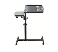 ZIUBMVDYC Tavolino a forma di C, Tavolino Servitore Regolabile Con Ruote Inclinabile 60cmx40cm Altezza 64cm-95cm Multicolor(E)