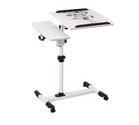 ZIUBMVDYC Tavolino a forma di C, Tavolino Servitore Regolabile Con Ruote Inclinabile 60cmx40cm Altezza 64cm-95cm Multicolor(C)