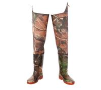 ZIUBMVDYC Trampolieri mimetici da Esterno, Stivali in Nylon a 2 Strati in PVC Impermeabili e Traspiranti, for la Pesca nelle paludi Caccia(7)