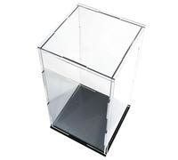 ZIUBMVDYC Vetrina in acrilico, Cubo trasparente da bancone, scatola protettiva for oggetti da collezione, organizer for ufficio, auto-assemblaggio(25x25x20CM)