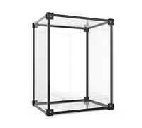 ZIUBMVDYC Vetrina in acrilico, Supporti da banco impilabili con telaio in alluminio, cubo portaoggetti for modelli di scarpe da collezione, organizer automontante(40x30x30CM)