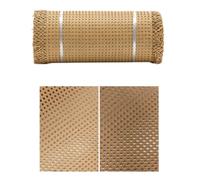 ZIUSFAC Fettuccia in Canna di Plastica 35 Cm 45 Cm di Larghezza Fettuccia in Rattan Sintetico Rotolo di Tessitura in Rattan PE Materiale in Rattan per Decorazioni(Wood,100x40cm/39.4x15.7in)