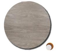 ZIUSFAC Piano Tavolo In Legno Piano Da Tavolo Rotondo 40cm 60cm 80cm 100cm 120cm Piano Da Scrivania Piano Per Tavolo Da Giardino(Gray,90cm/35.4in)