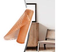 ZIUSFAC Rattan Plastica Rotolo di Fettuccia di Canna Rete A Rete Intrecciata in Canna di Vimini Synthetic 35cm di Larghezza Fettuccia in Rattan per Sedie(Coffee,100x75cm/39.4x29.5in)