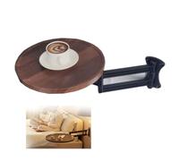 ZIUSFAC Tavolo da Parete Pieghevole Tavolino Pieghevole Piccolo Tavolino da caffè Legno Scrivania Galleggiante Tavolino Laterale da Divano Regolabile Montaggio A Parete(Black Walnut)
