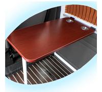 ZIUSFAC Tavolo Esterno Pieghevole da Muro per Camper Tavolo da Picnic per Caravan Tavolo Pieghevole per Camper Tavolo Pieghevole da Parete Scrivania per Computer(Red)