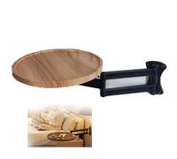 ZIUSFAC Tavolo Pieghevole da Parete Rotondo Tavolino da caffè Scrivania Galleggiante Comodino in Legno Piccolo Tavolino da Letto A Muro(Black Wood)