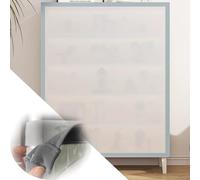 ZIUSFAC Tende Corte per Ripiani Aperti Tenda Oscurante Antipolvere Tenda per Armadio Tenda Corta Autoadesiva Tenda Antipolvere Impermeabili(Gray,50x135cm/19.7x53.1in)