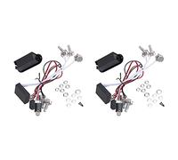 ZIUTPDAX 2X Preamp 3 Band Equalizzatore EQ Imbracatura Chitarra Basso Tone Control System per Active Pickup