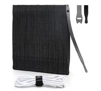 Zivacate Fascette per Cavi Riutilizzabili, 15 cm Fascette Cavi, 120 Pezzi Organizzatore per Cable Management, Fascette Riutilizzabili Multiuso per Casa e Ufficio, Nero Opaco