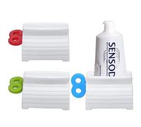 Zivacate Spremi Tubetti Dentifricio, 3 Pezzi Spremi Tubi di Plastica Tube Squeezer, Porta Dentifricio Rotante Dispenser di Dentifricio per Bagno, Cucina, Camera da Letto (Rosso/Verde/Blu)