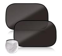 Zivacate Tendine parasole auto bambini, Parasole per Finestrini Laterali Auto con Protezione UV Set di 2, Universali Accessori Autoadesivi Auto Parasole, 50 x 31cm