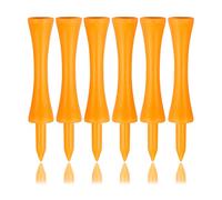Zivisk Castle Golf Tees Step Down in plastica 100 Count(Arancio,70mm)