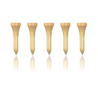 Zivisk Tee Golf Legno 38mm, 100 Pezzida Tee da Golf in bambù (Colore Naturale)