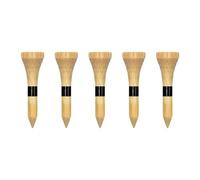 Zivisk Tee Golf Legno 38mm, 100 Pezzida Tee da Golf in bambù (Colore Naturale)