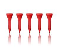 Zivisk Tee Golf Legno 38mm, 100 Pezzida Tee da Golf in bambù (Rosso)