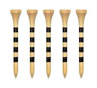 Zivisk Tee Golf Legno 70mm, 100 Pezzida Tee da Golf in bambù (Colore Naturale)
