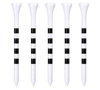 Zivisk Tee Golf Legno 83mm, 100 Pezzida Tee da Golf in bambù (Bianco)