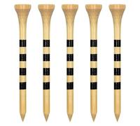 Zivisk Tee Golf Legno 83mm, 100 Pezzida Tee da Golf in bambù (Colore Naturale)