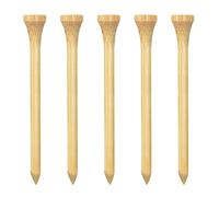 Zivisk Tee Golf Legno 83mm, 100 Pezzida Tee da Golf in bambù (Colore Naturale)