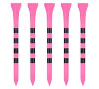 Zivisk Tee Golf Legno 83mm, 100 Pezzida Tee da Golf in bambù (Rosa)