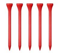 Zivisk Tee Golf Legno 83mm, 100 Pezzida Tee da Golf in bambù (Rosso)