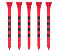 Zivisk Tee Golf Legno 83mm, 100 Pezzida Tee da Golf in bambù (Rosso)