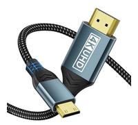 ziwodiv Cavo Mini HDMI a HDMI 4K@60Hz, 2M Mini HDMI Maschio a HDMI Maschio Supporta HDR UHD ARC HDCP 18Gbps Compatibile con DSLR Kamera, Raspberry Pi, Videocamera, TV, Laptop, Monitor portatile, HDTV