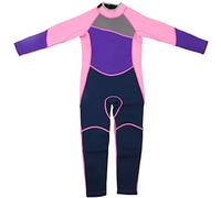 ZIXIN KC Muta da sub in neoprene monopezzo a maniche lunghe per bambina, tenere al caldo per lo snorkeling, il surf M121 (M121 Misura 8)