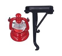 ZIXINNKC 1:6 Casa delle bambole Lampada a cherosene Lega Simpatico modello di lanterna in miniatura Accessori per la decorazione della casa delle bambole