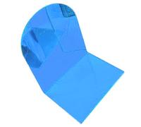 ZIXINNKC 1 paio di fermalibri spessi antiscivolo in acrilico trasparente, decorativi da scrivania, pesanti, per studenti e ufficio, a forma di L (Blu)