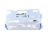 ZIXINNKC 100 pezzi Salviette struccanti monouso in cotone per la pulizia del viso (20 x 20 cm)