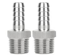 ZIXINNKC 2PCS 1/2in BSPT Connettore filettato maschio Raccordo per tubi Giunto a innesto Connettore ad innesto rapido (BSPT1/2"-10mm)